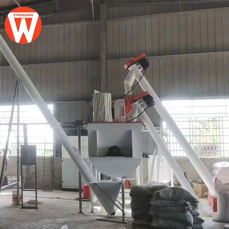 simple automatic chicken feed making machine rabbit calf feed machine pellet line machine