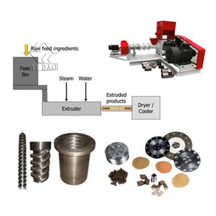Competitive price household floating fish feed extruder floated food machine for animal feed