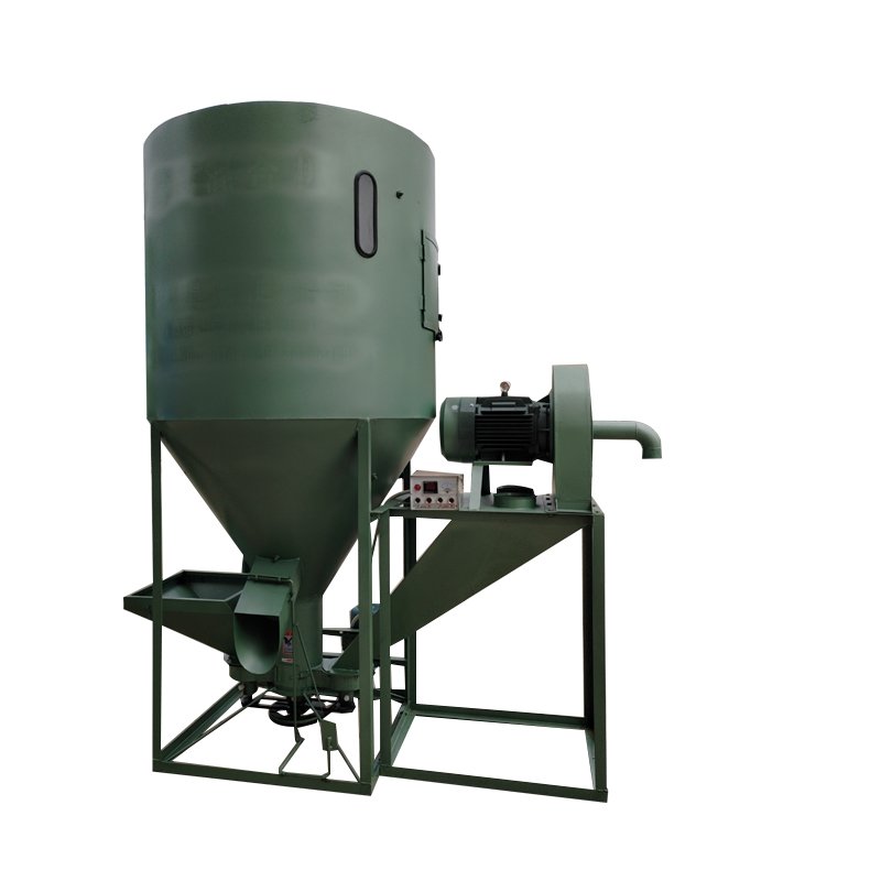Large Feed Mixer Machine Vertical 500kg/H Animal Livestock Poultry Animal Feed Grinder Mixer