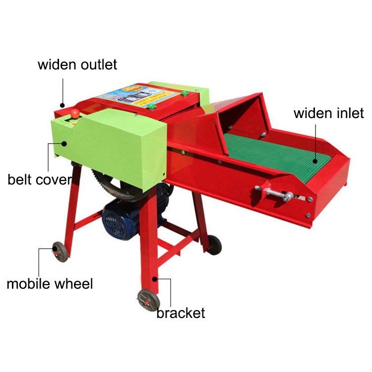 Agriculture Machinery Animal Feed Grass Cutting Machine Corn Straw Silage Chaff Cutter Machine