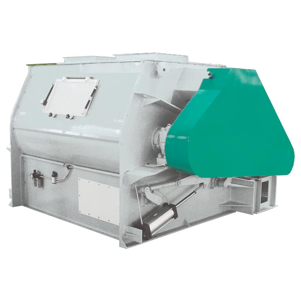 Double Shaft Mixer capacity 1ton per batch for Animal Feed Processing