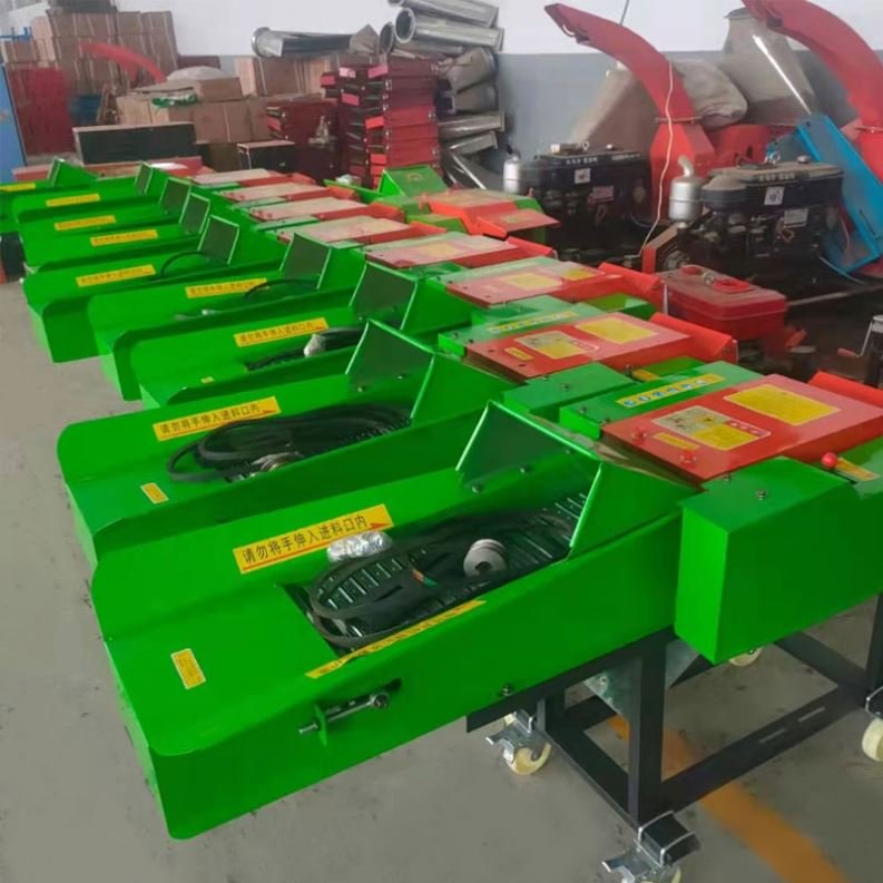 Silage Shredder Forage Crushing Kneading Straw Animal Feed Chaff Cutter Corn Crusher Grass Chopper Machine Feed Processing