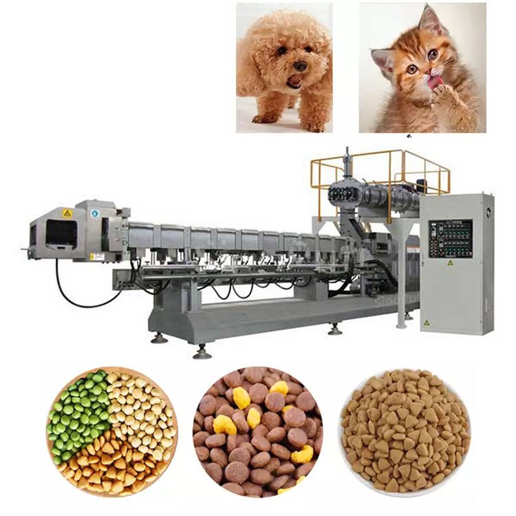 Saibainuo Animal Feed Pet Dog Fish Pellets Feed Extruder Producing Machine Line