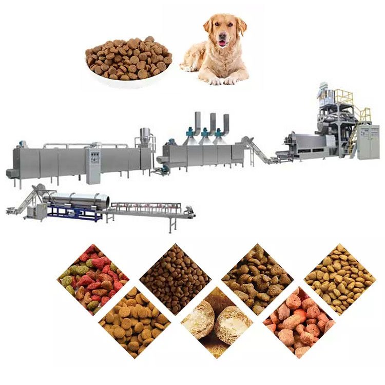 Saibainuo Animal Feed Pet Dog Fish Pellets Feed Extruder Producing Machine Line