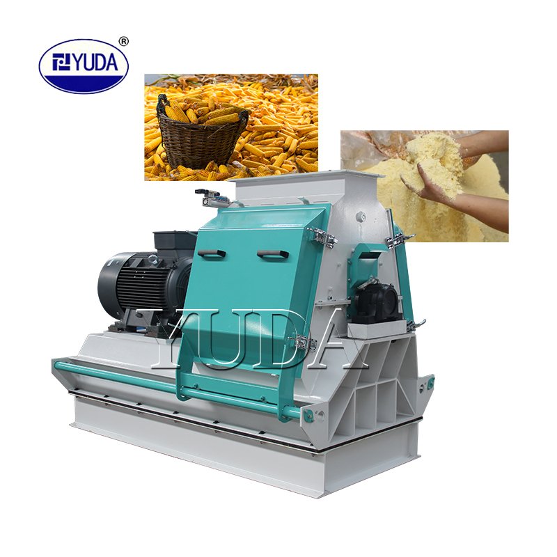 YUDA Animal Feed Hammer Mill SFSP66 Hammer Mill Crusher Grinding Machine for Animal Feed