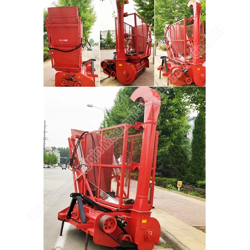 Grass cutter corn silage forage harvester corn straw crusher stalk cutter and collector for animal feed