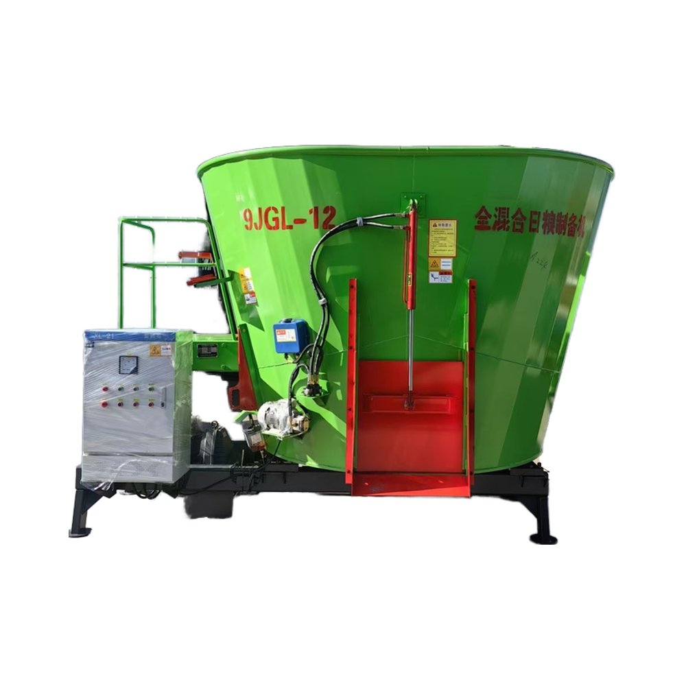 Factory price big electric cattle vertical tmr animal feed mixer machine