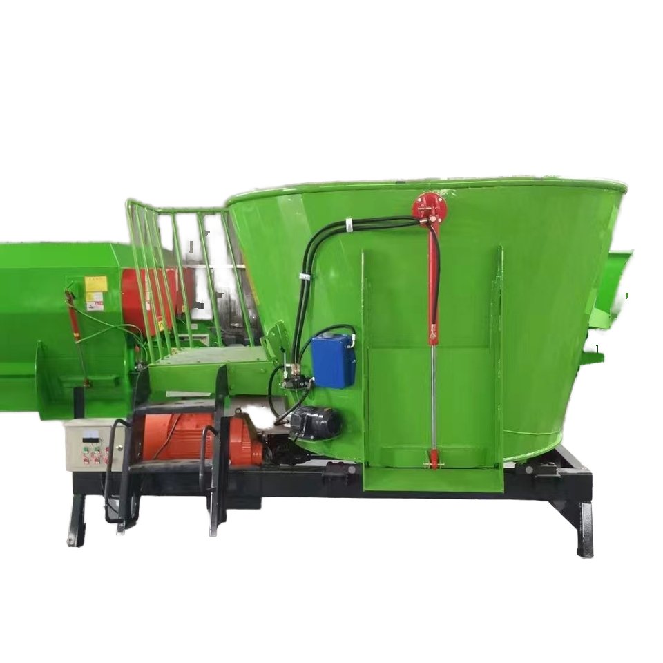 Factory price big electric cattle vertical tmr animal feed mixer machine