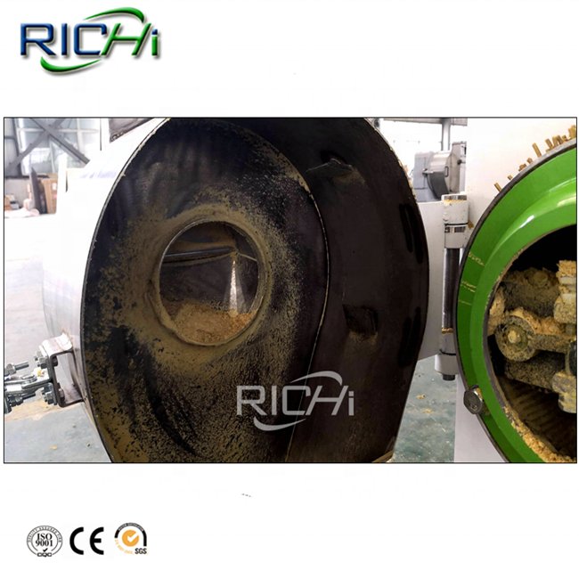 RICHI Stainless Steel 1-2 T/H Grass Peanut Shell Maize Animal Feed Pellet Machine Price