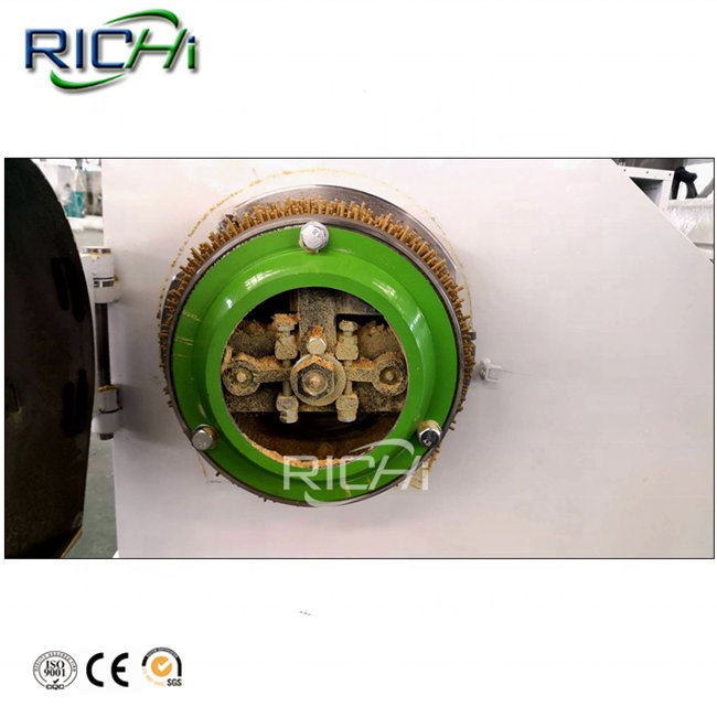 RICHI Stainless Steel 1-2 T/H Grass Peanut Shell Maize Animal Feed Pellet Machine Price