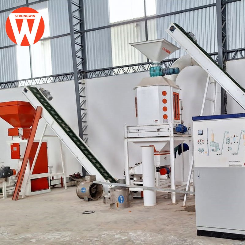 automatic 2-3TPH animal feed pellet machine poultry livestock chicken feed mill plant machinery rabbit