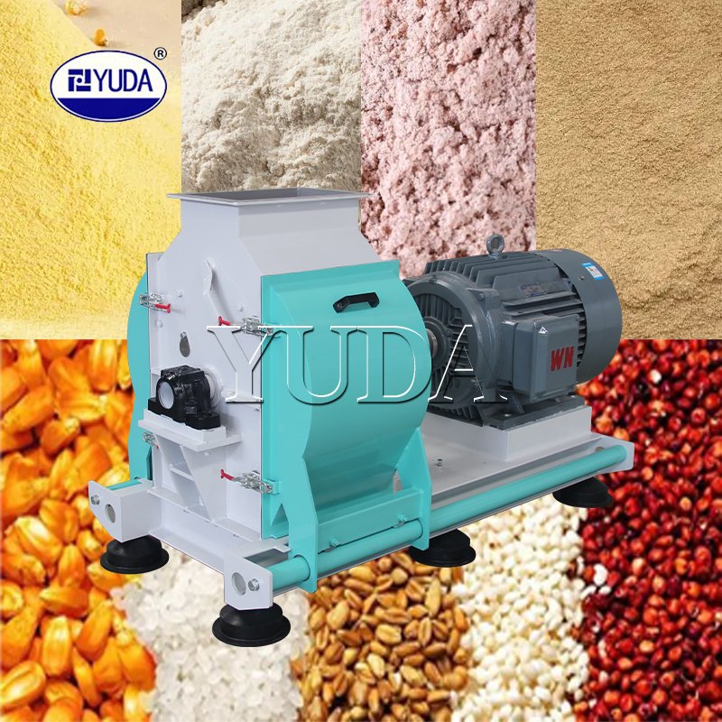 YUDA Animal Feed Hammer Mill grinding machine Corn Cassava Crushing Machine For Feed Factory 22KW