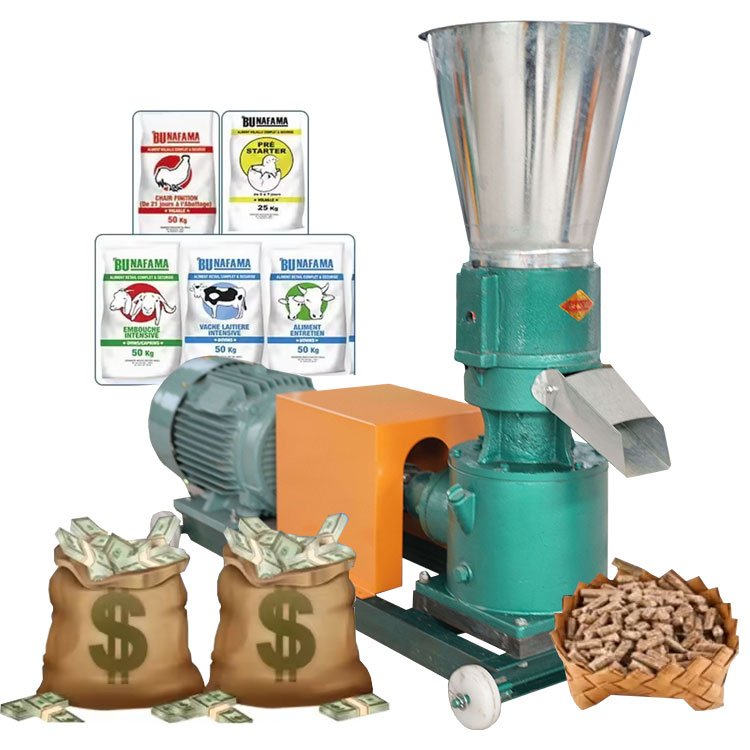 Durable Pelletizer Feed Processing Making Mini Animal Feed Pellet Machine
