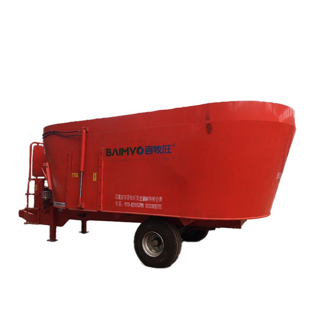 Big Capacity Vertical traction Preparation machine animal feed mixer machine 4 in 1 tmr feed mixer machine farm