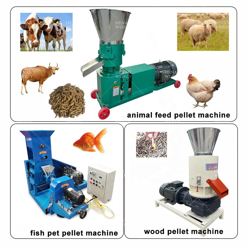 Wood pellet press machine floating fish feed pellet machine animal feed pellet machine price