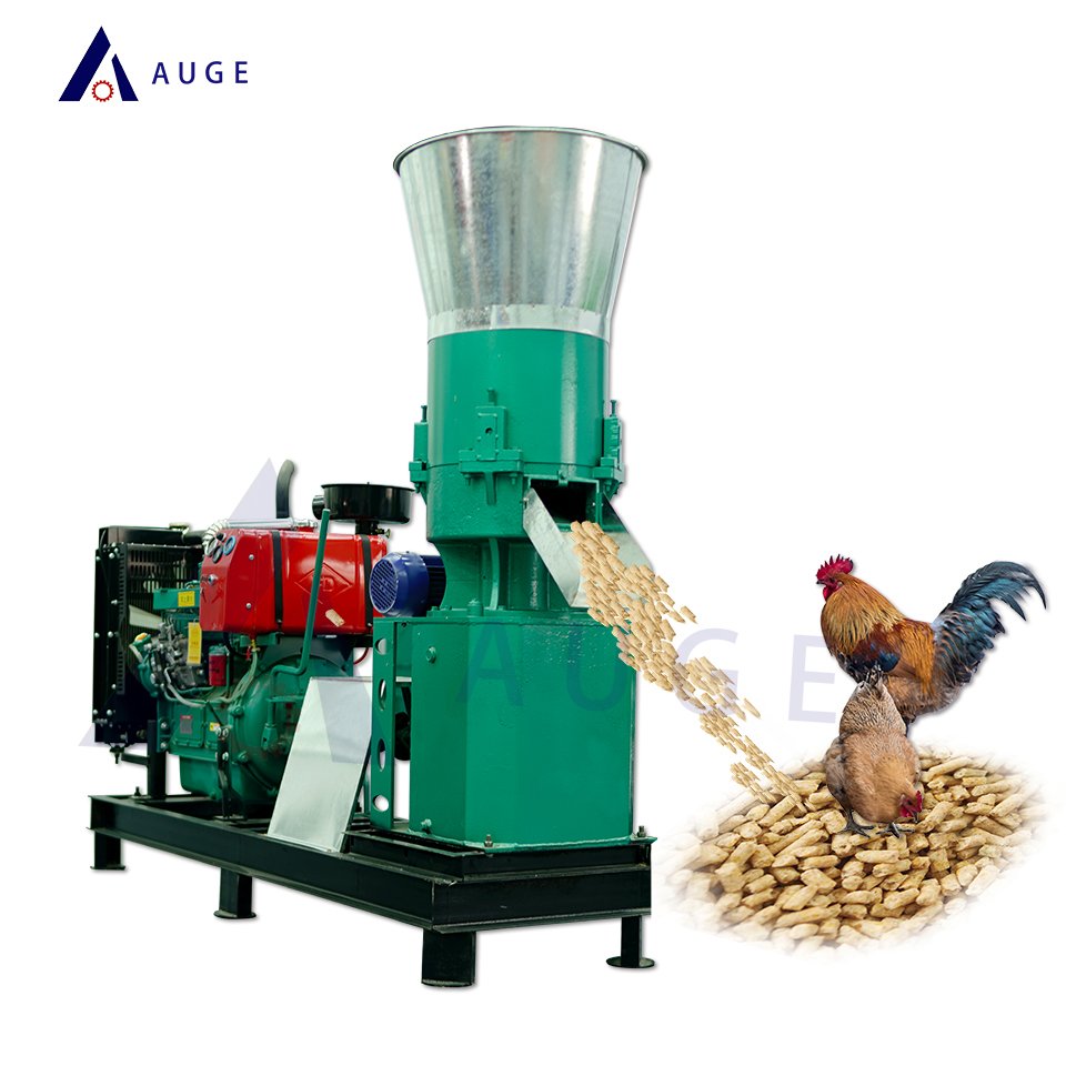 Diesel Animal Feed Processing Machines Making Granulation Chicken Cattle Small Feed Pellet Machine