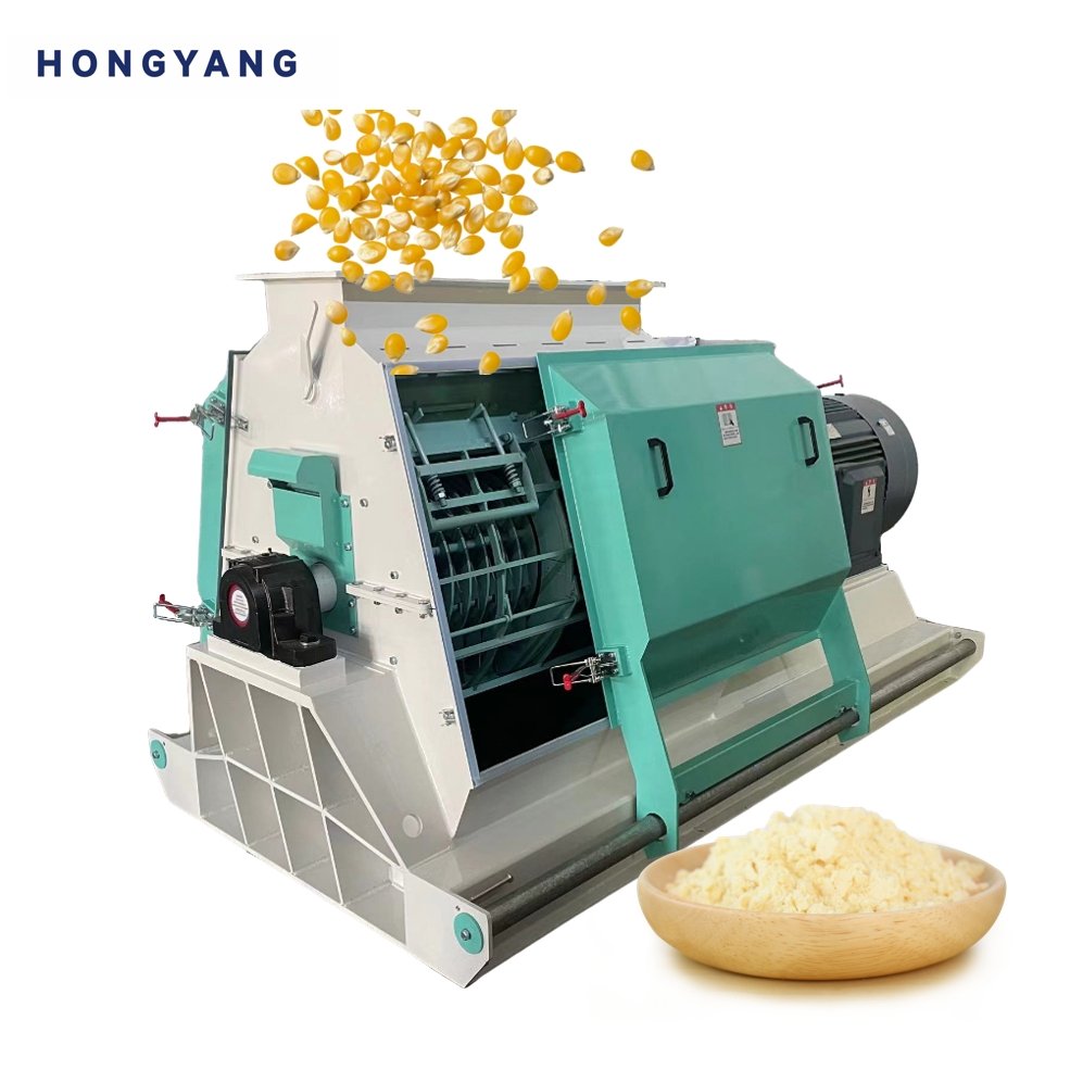 animal feed crusher machine wood Rice Husk Crushing Machine Hammer Mill