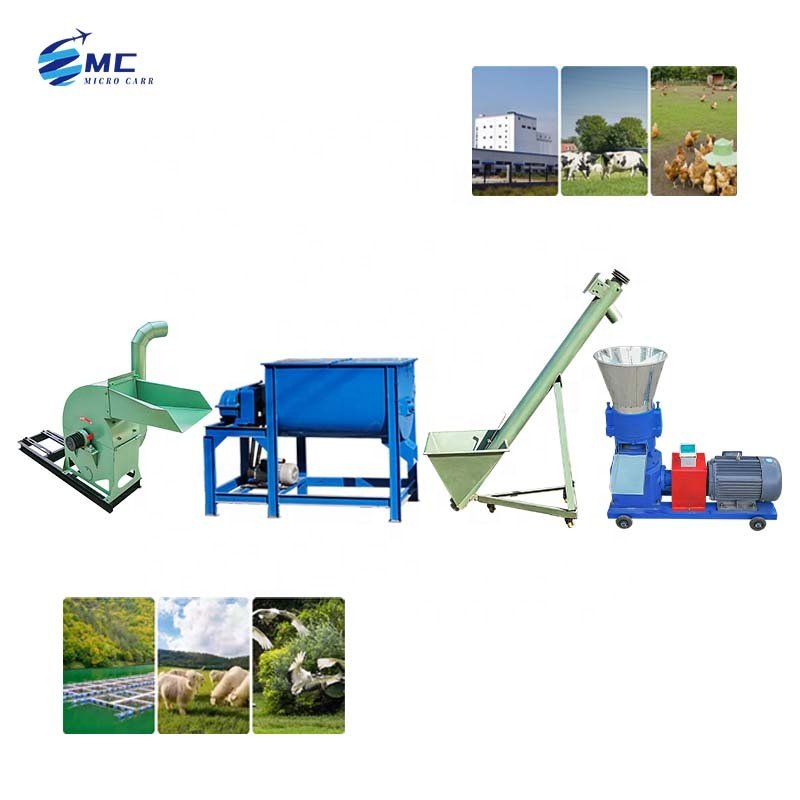 High performance animal fish feed production Feed Pellet processing making machines Production line with factory direct sale