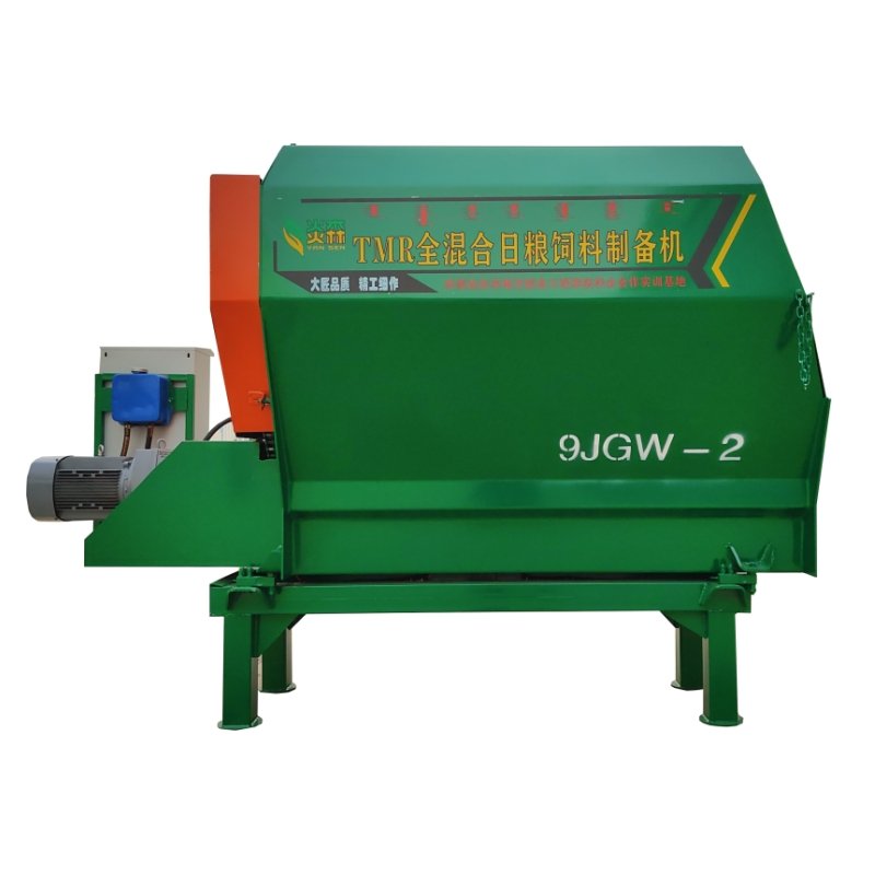 Manufacturer's horizontal TMR cow and sheep feed mixing machine, dry and wet dual-purpose feed automatic mixing machine