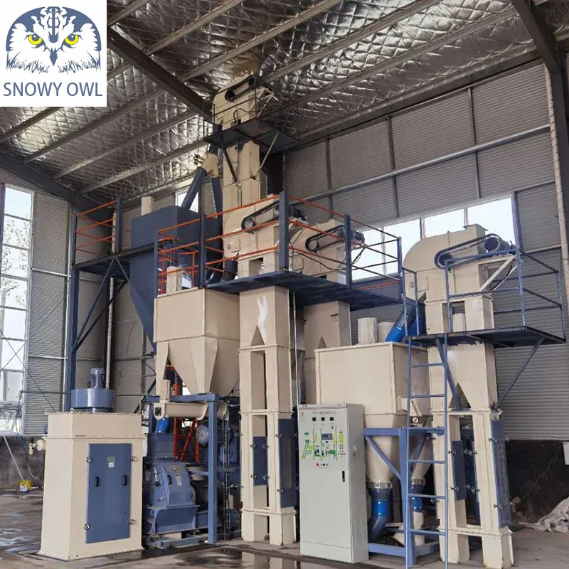 High Productivity 5t/h Mash Feed Mill Machine Animal Poultry Powder Feed Processing Line Used Farm Crusher Mixer Feed Plant