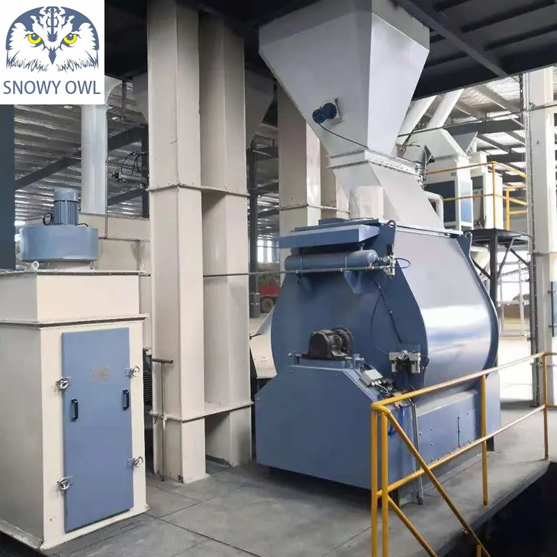 High Productivity 5t/h Mash Feed Mill Machine Animal Poultry Powder Feed Processing Line Used Farm Crusher Mixer Feed Plant