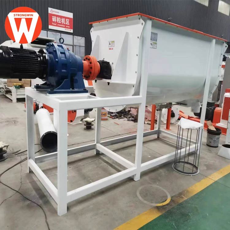 automatic small batch hen animal fodder chicken feed mixer equipment chicken animal mixing machine for animal feed