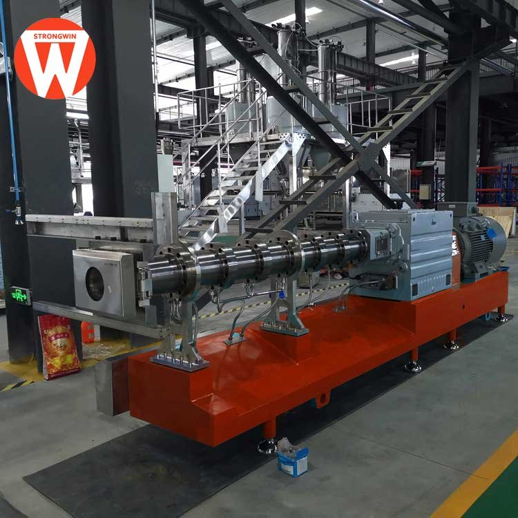 animal floating fish feed pellet making extruder machine