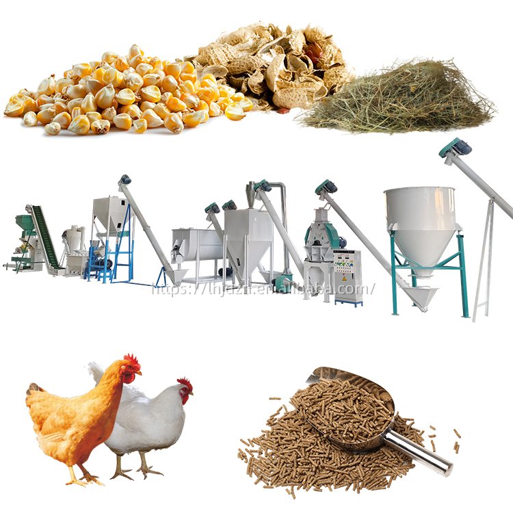 Feed Processing Machines Poultry/Chicken Food Making Machine Animal Feed Pellet/Cattle Feed Pellet Machine