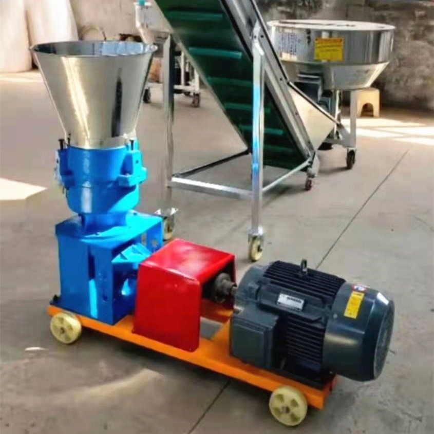 Model 210 Flat Die Pellet Making Machines for Animal Feed Zambia Chicken Pig Feed Pellet Mill Machine