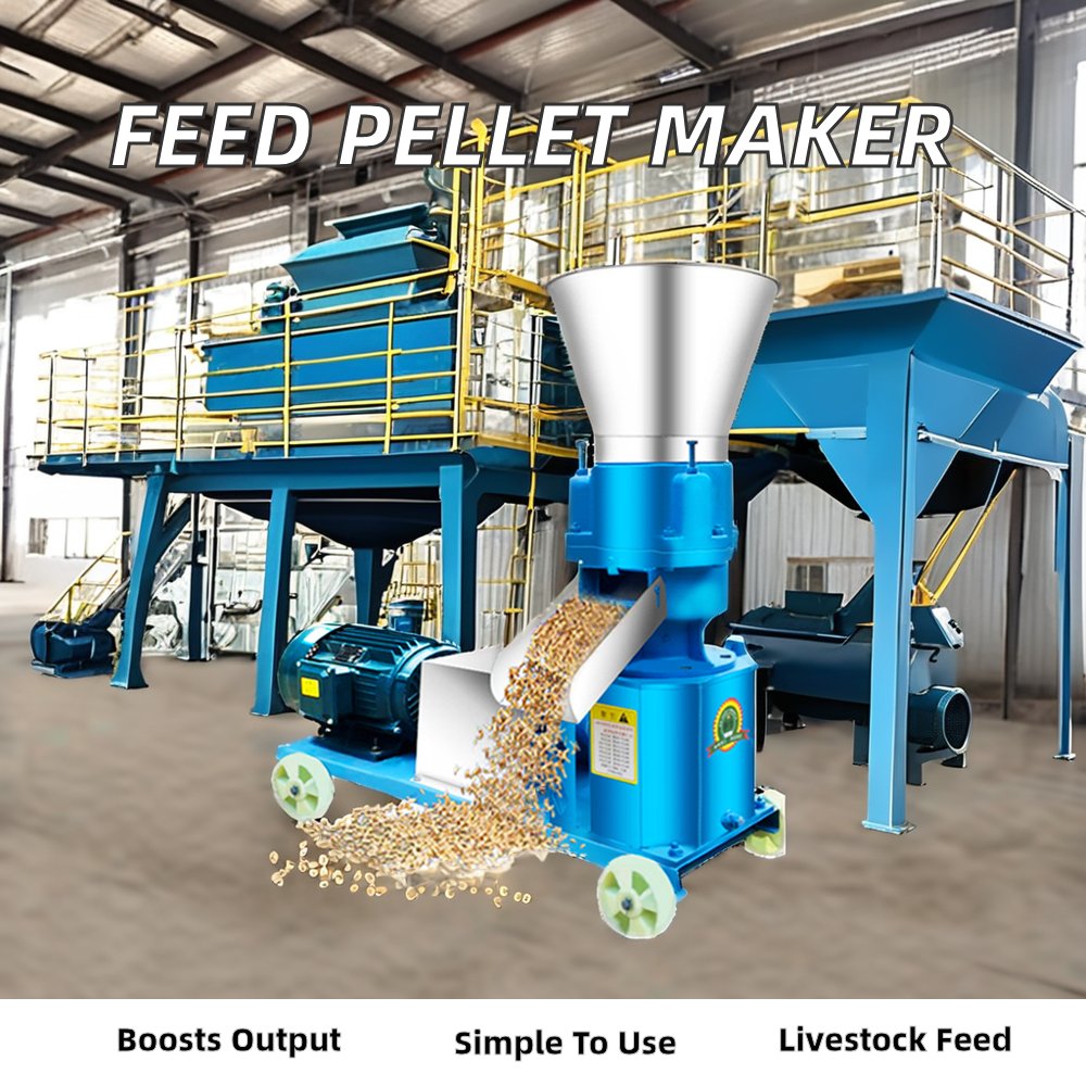 High Productivity Automatic Poultry Feed Processing Machinery Used Animal Feed Pellet Chicken Feed Milling Machine Farm Plant