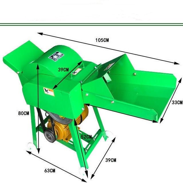 Alfalfa Grinder Machine Chaff Cutter Machine Dry Wet Grass Grass Crusher Animal Feed Wheat Straw Grain Cutting Machine