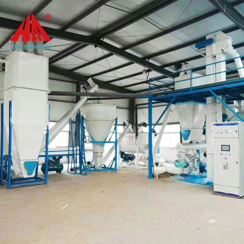 automatic poultry animal feed mill for corn or grain and barley 1/3/5/10 ton per hour processing machine/Poultry Feed Processing