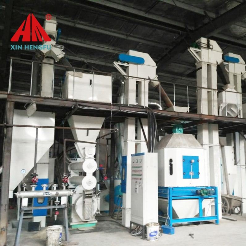 automatic poultry animal feed mill for corn or grain and barley 1/3/5/10 ton per hour processing machine/Poultry Feed Processing