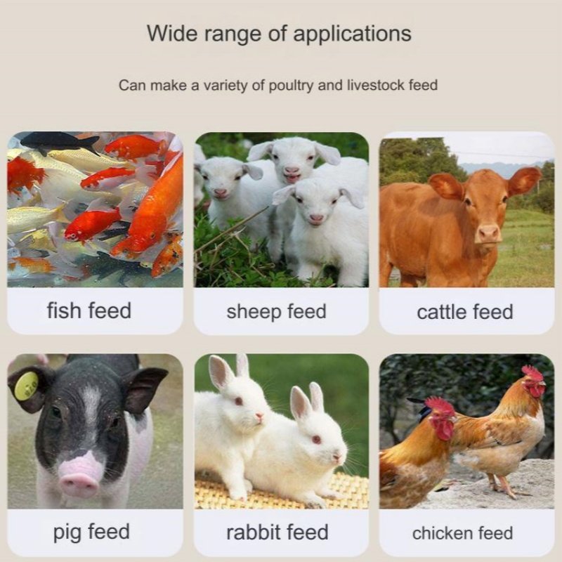 Agricultural equipment animal feed processing machinery for chicken farm forage chicken feed pellet machine feed granulator