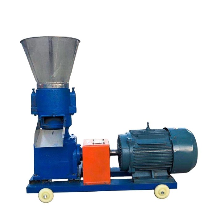 Wholesale price Industrial small flat die poultry animal feed pellet manufacturing machine/poultry feed making machine