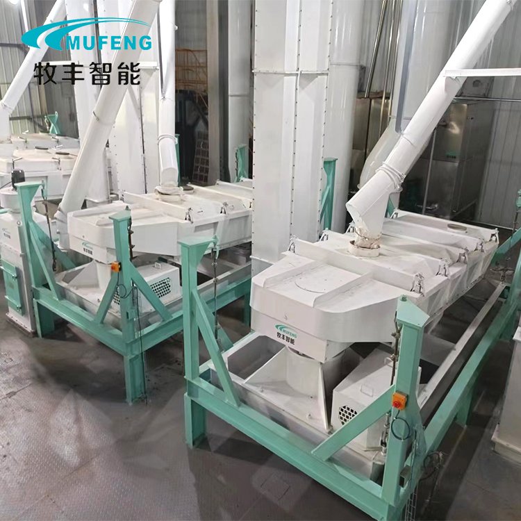 Mufeng factory price animal feed line pellet making processing line manufacture for large livestock feed plant