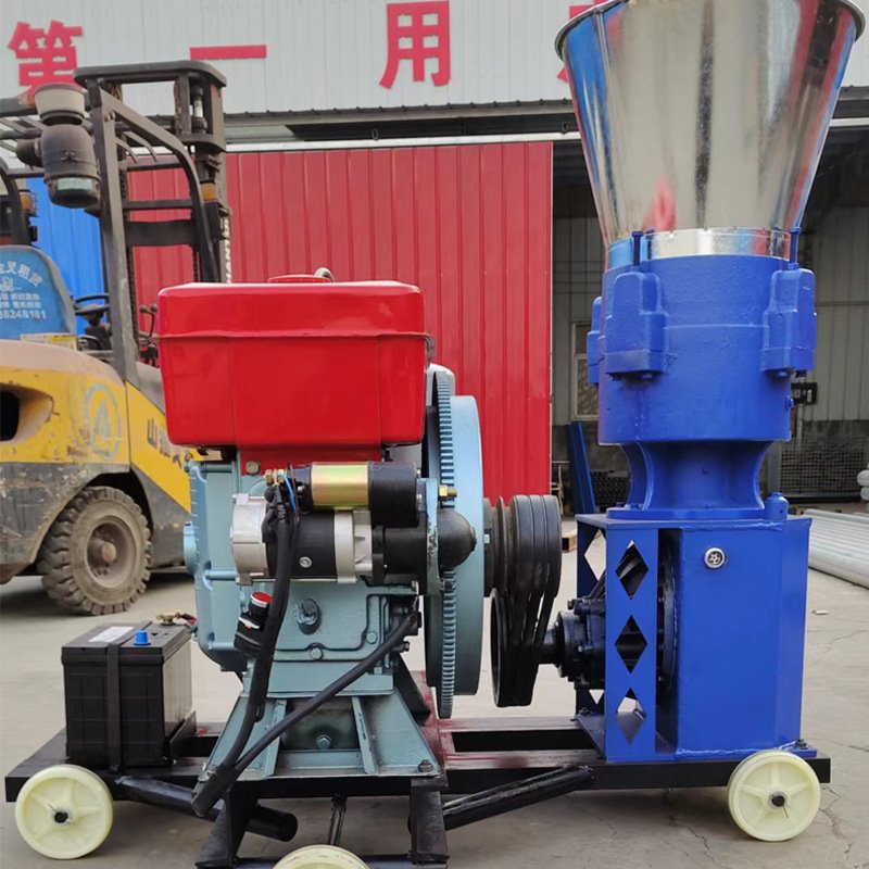 Used for livestock farms feed machine pellet poultry animal chicken feed pellet machine mobile pellet machine animal feed