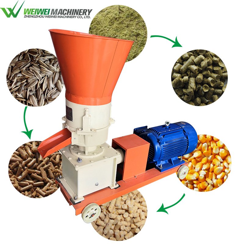 Weiwei Animal sinking pellet feeding pellet making machine pigs rabbits chickens ducks fodder feed processing machines