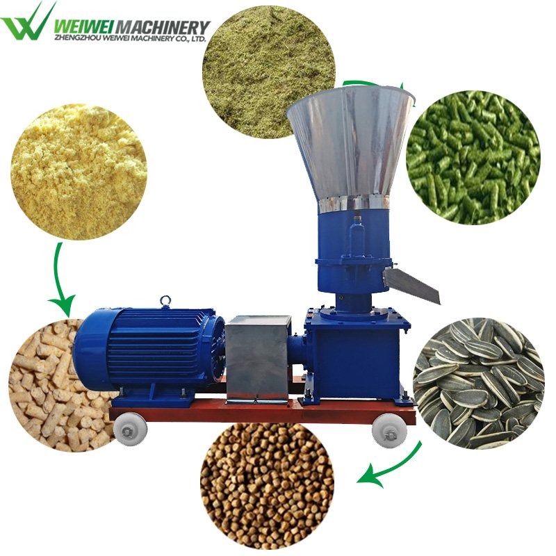 Weiwei Animal sinking pellet feeding pellet making machine pigs rabbits chickens ducks fodder feed processing machines