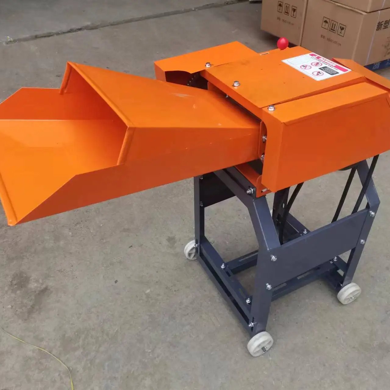 WeiYan 9ZT-0.4A gasoline engine and electric motor dual use agriculture animal feed grass chaff cutter machine