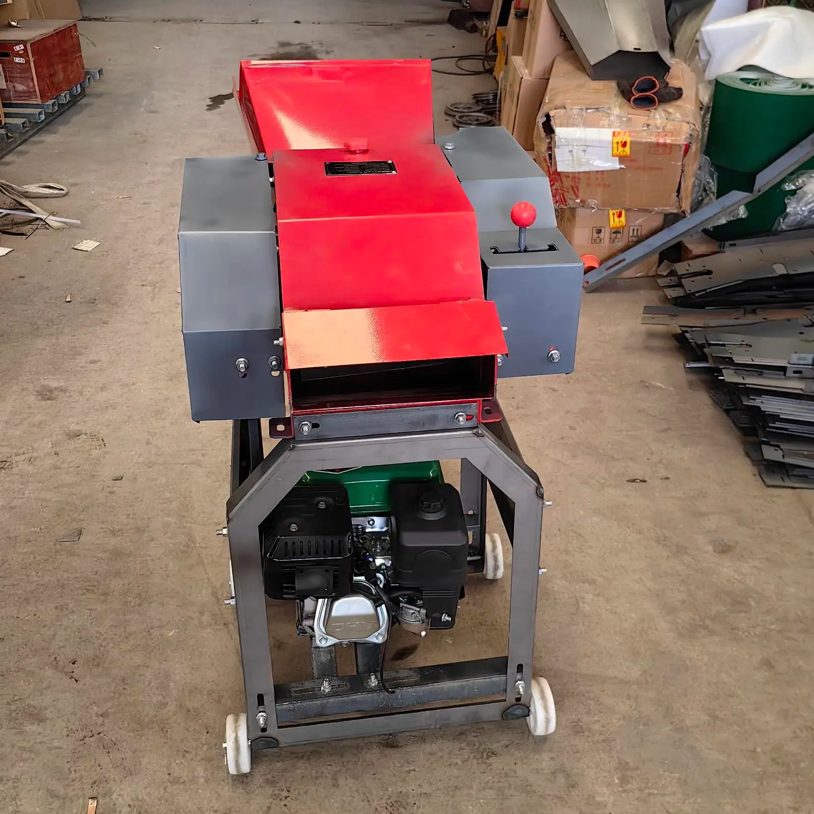 WeiYan 9ZT-0.4A gasoline engine and electric motor dual use agriculture animal feed grass chaff cutter machine