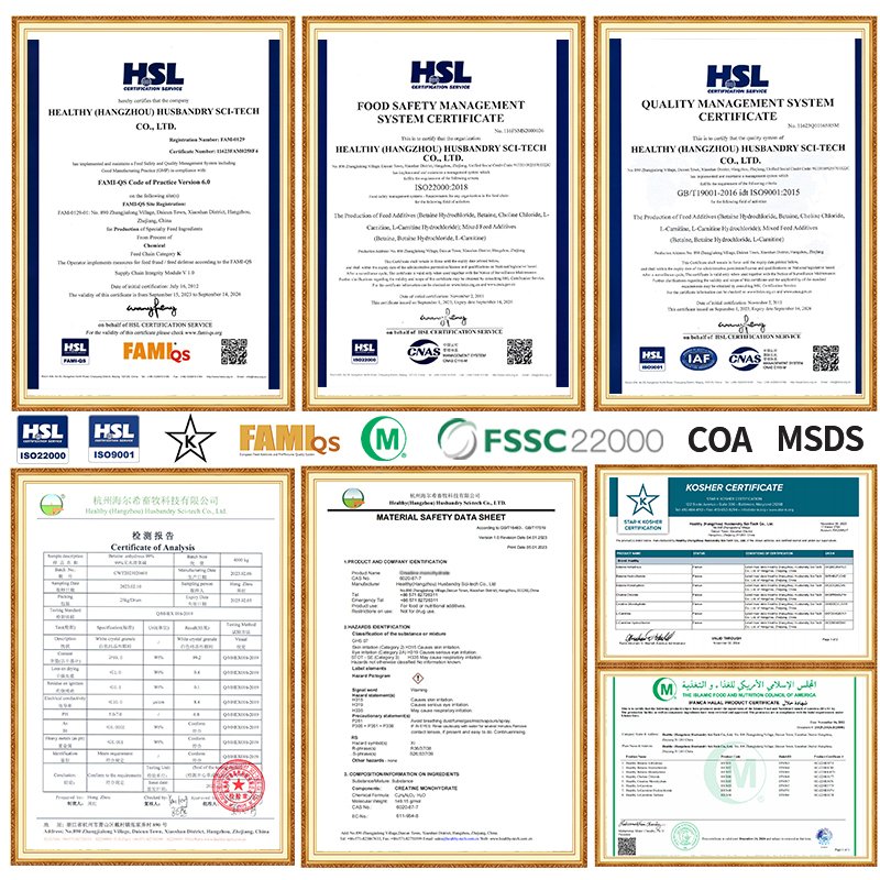 Pig Nutrition Supplement High Purity White Crystal Betaine Hydrochloride Trimethylglycine For Animal Feed Additives cas 590-46-5