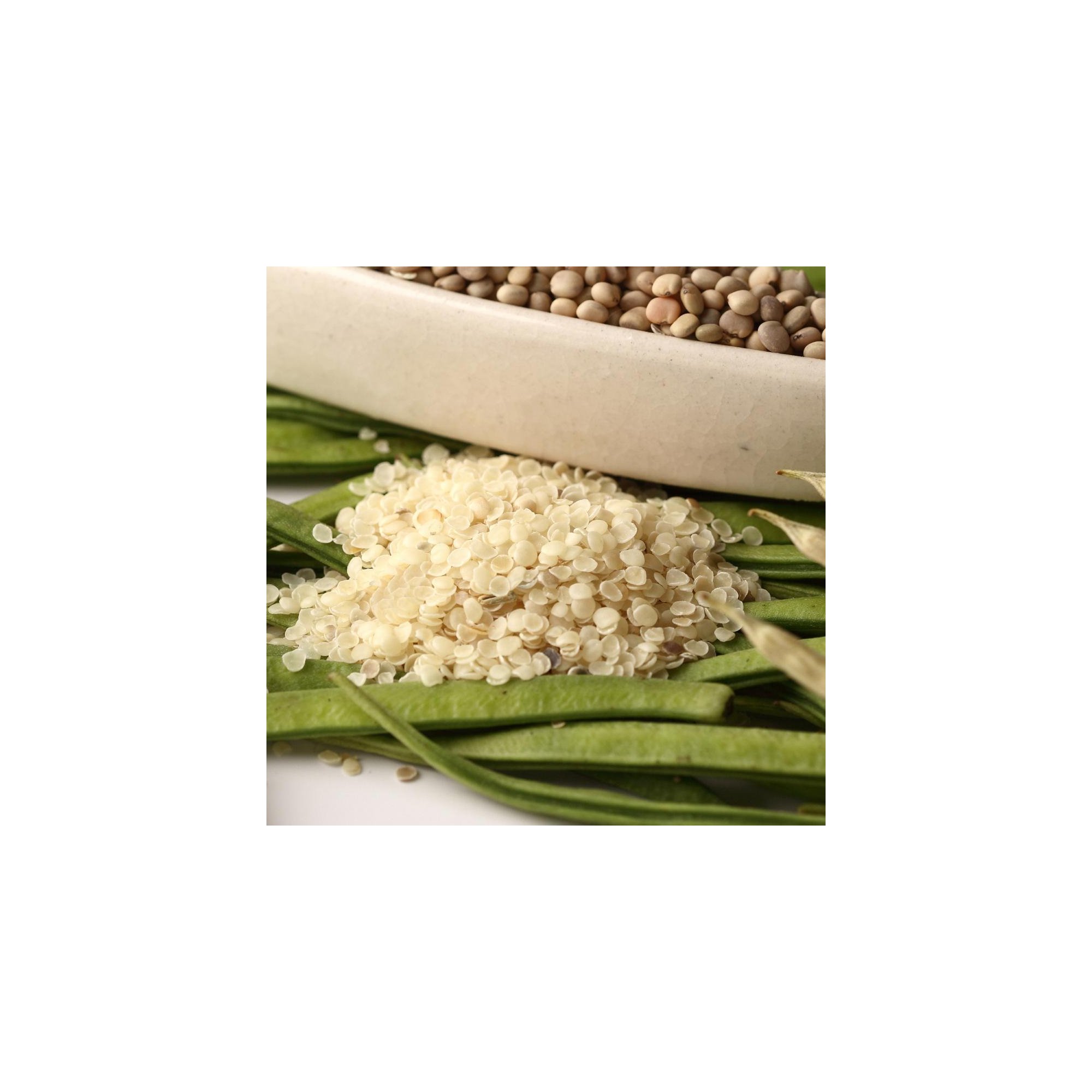 100% Natural and Organic White Guar Gum Powder High Protein Guar Churi for Poultry Feed and Animal Food