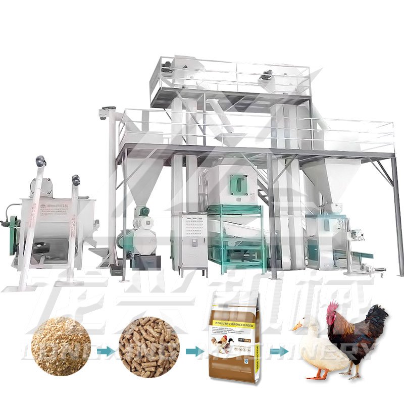 In Stock Complete Animal Manufacturing Equipment Mini Poultry Feed Plant