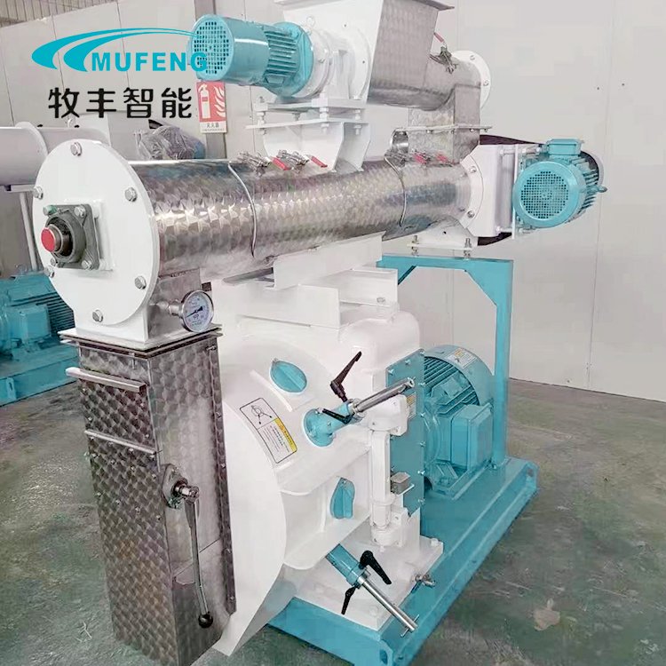 Mufeng Stainless Steel Granulator Double Conditioners 55kw Animal Feed Pellet Making Pelletizer Machine For Animal Feeds