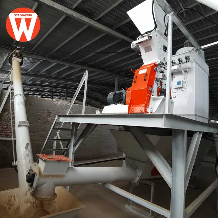 animal feed pellet crusher machine crusher system