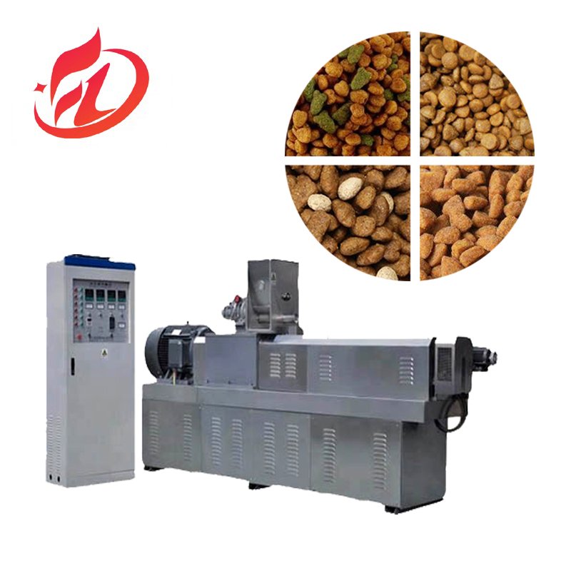 Pet Food Machine Automatic Dry Extruder Pet Food Machine For Dog Animal Feed Whole Production Line
