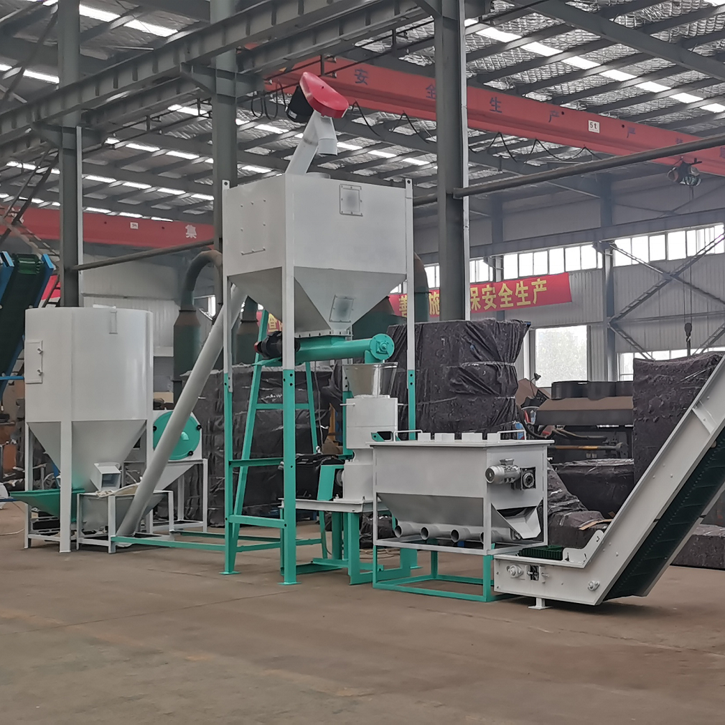 5t/h animal feed production line high productivity cattle animal poultry chicken feed processing machines