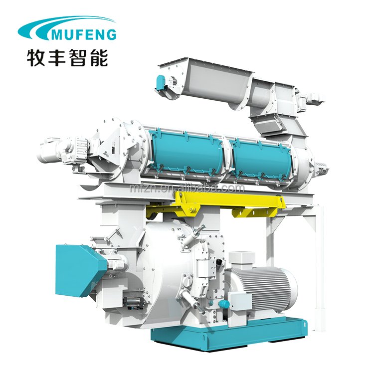 Mufeng Animals Feed Pellet Maker Fish Feeds Pellet Making Machine 55kw Poultry Feed Processing Machinery