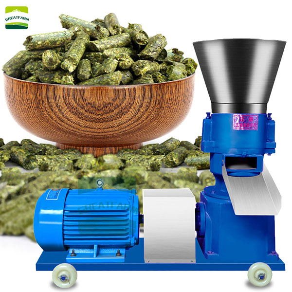 GREAT FARM Durable High Efficiency Granulator Machine For Animal Feeds Electric Type Pellet Machine